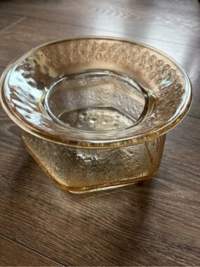 Vintage Marigold Carnival Glass Spittoon / Candy Dish - 1920s
